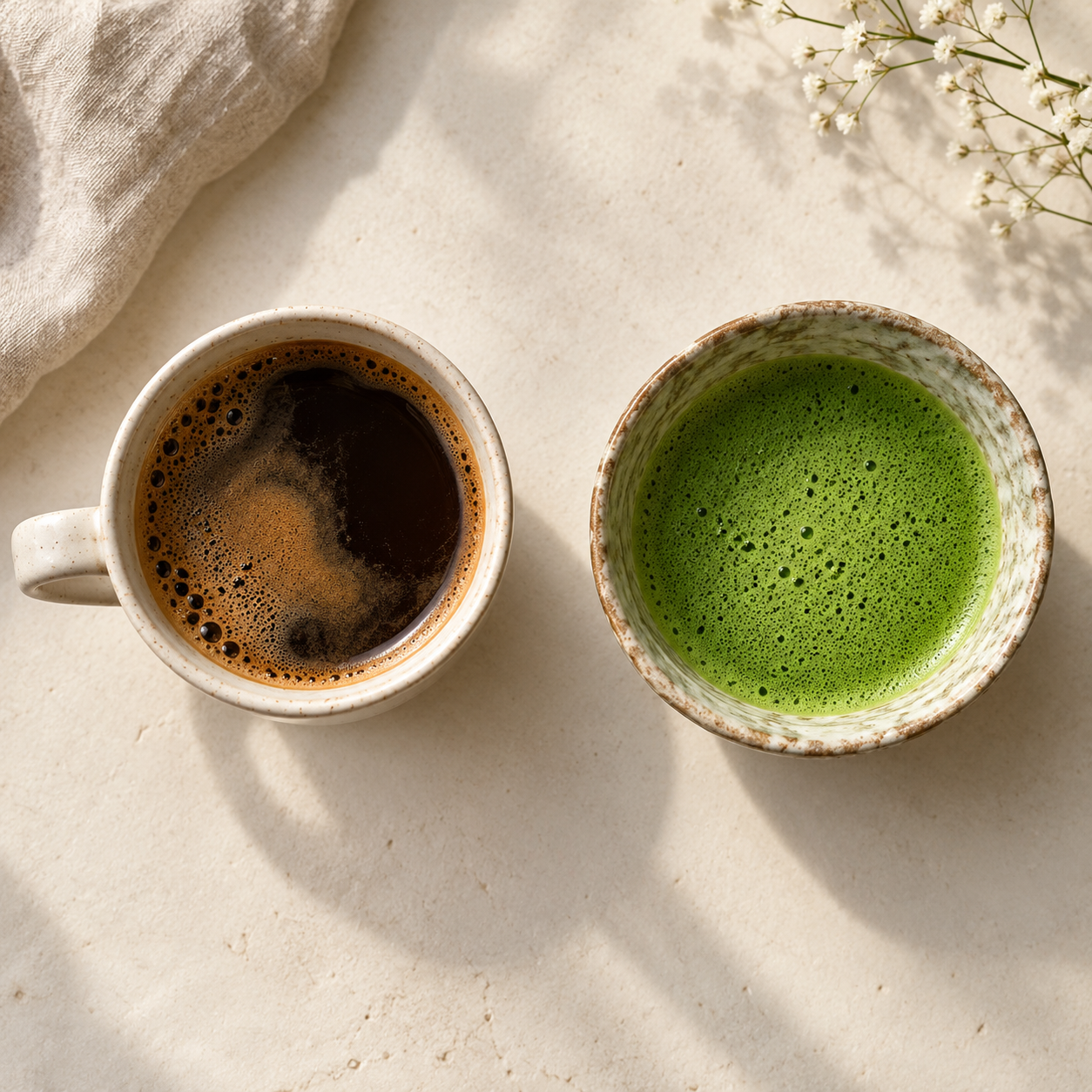 Matcha vs Coffee